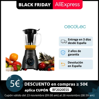 Cecotec American Blender Mixer Power Black Titanium 1800 Smart Power 1800 W Blade of 6 Black Titanium Blades Liquefied Filter
Cecotec American Blender Mixer Power Black Titanium 1800 Smart Power 1800 W Blade of 6 Black Titanium Blades Liquefied Filter
