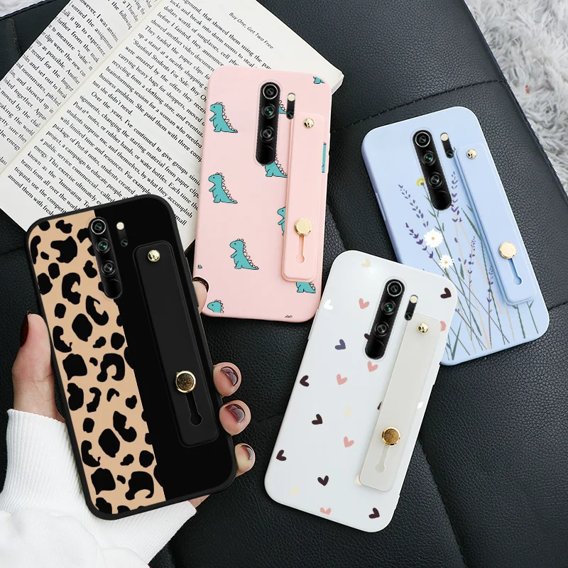 Чехол для Xiaomi Redmi Note 8 Pro мягкий чехол из ТПУ чехлы redmi note Леопардовый принт ремешок