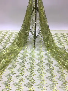 Dazzling Design 2020 new Sequin Net Lace Fabric Guinean Wedding Dresses Sewing White Color Sequined Guipure Mesh Tulle Material
Dazzling Design 2020 new Sequin Net Lace Fabric Guinean Wedding Dresses Sewing White Color Sequined Guipure Mesh Tulle Material