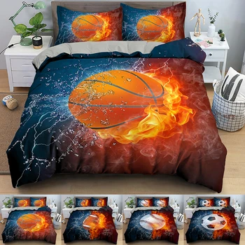 Basketball Bedding Set King Size Sport Football Baseball Printing Duvet Cover Set Queen Comforter Bed Cover Set Home Textile
Basketball Bedding Set King Size Sport Football Baseball Printing Duvet Cover Set Queen Comforter Bed Cover Set Home Textile