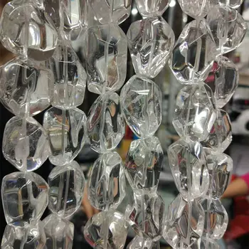 18-19x28-30mm Natural Faceted Freeform White Rock Quartz Beads DIY Loose Beads For Jewelry Making Beads Accessories 15'' Gift
18-19x28-30mm Natural Faceted Freeform White Rock Quartz Beads DIY Loose Beads For Jewelry Making Beads Accessories 15'' Gift