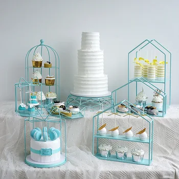 Blue cake stands cupcake trays birdcage baby boy birthday tools home decoration candy bar dessert table party supplier
Blue cake stands cupcake trays birdcage baby boy birthday tools home decoration candy bar dessert table party supplier
