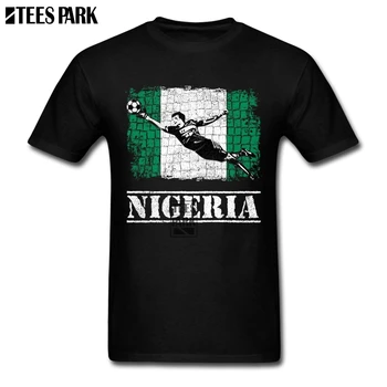 

Large Size T-Shirt Nigeria Flag Soccers Footballer Cute T Shirts Men's Slim Fit Short Sleeve Shirts Hot Sale Men's Novelty Cool