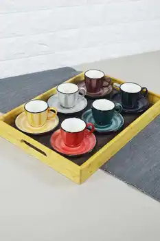 Marbel Tray - Bella 6 Pieces Cup Set | Porcelain - Bamboo | Home - Kitchen | Made in Turkey | Free Shipping
Marbel Tray - Bella 6 Pieces Cup Set | Porcelain - Bamboo | Home - Kitchen | Made in Turkey | Free Shipping