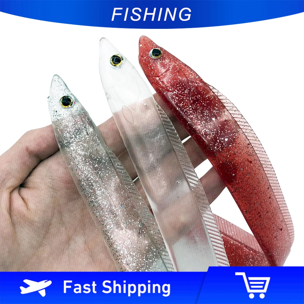 iLure 2pcs/lot PVC Big Hairtail Soft Fishing Lure 28cm 20g Swimbait Soft Bait Fishing Tackle
iLure 2pcs/lot PVC Big Hairtail Soft Fishing Lure 28cm 20g Swimbait Soft Bait Fishing Tackle