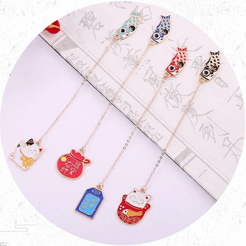 1pc Kawaii Lucky Cat Carp Metal Bookmark Cute Accessories Book Mark Page Folder Office School Supplies Stationery
1pc Kawaii Lucky Cat Carp Metal Bookmark Cute Accessories Book Mark Page Folder Office School Supplies Stationery