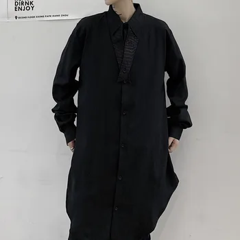 2020 Black Personality Spelling Men Casual Long Sleeve Shirt Male Japan Streetwear Shirt Button Decoration Man Long Sleeve Shirt
2020 Black Personality Spelling Men Casual Long Sleeve Shirt Male Japan Streetwear Shirt Button Decoration Man Long Sleeve Shirt