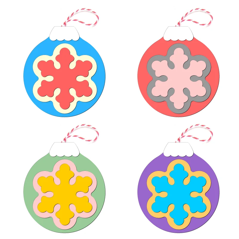New Christmas ornaments Wooden die Scrapbooking C-835 Cutting Dies Multiple sizes | Дом и сад