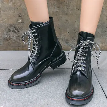 Brand Genuine Leather Big Size 42 shoelaces Top Quality Cow Patent Leather Motorcycles Boots Female Shoes Women
Brand Genuine Leather Big Size 42 shoelaces Top Quality Cow Patent Leather Motorcycles Boots Female Shoes Women