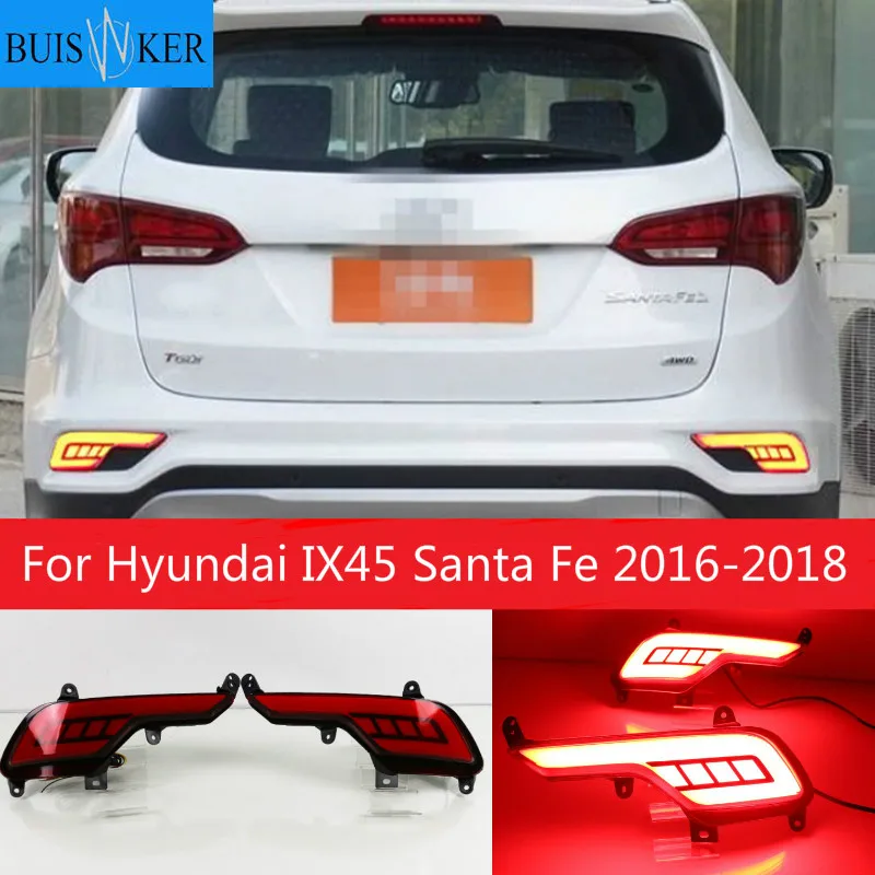 Для Hyundai IX45 Santa Fe 2016-2018 задний бампер отражатель светодиодный стоп-сигнал светильник вождения светильник s сигнальные лампы аксессуары
Для Hyundai IX45 Santa Fe 2016-2018 задний бампер отражатель светодиодный стоп-сигнал светильник вождения светильник s сигнальные лампы аксессуары