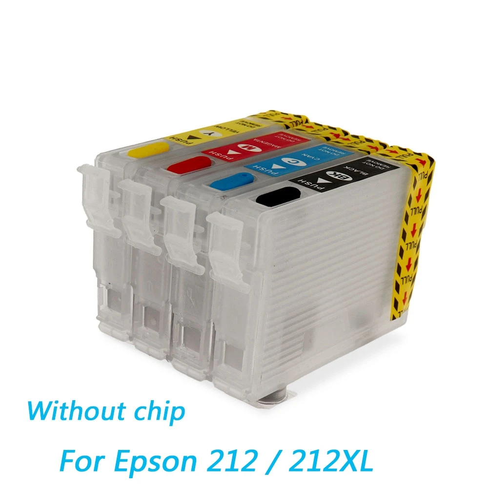 212 212XL Refillable Ink Cartridge For Epson Expression Home XP-4100 XP-4105 For Epson WorkForce WF-2830 WF-2850 Printer No Chip
212 212XL Refillable Ink Cartridge For Epson Expression Home XP-4100 XP-4105 For Epson WorkForce WF-2830 WF-2850 Printer No Chip