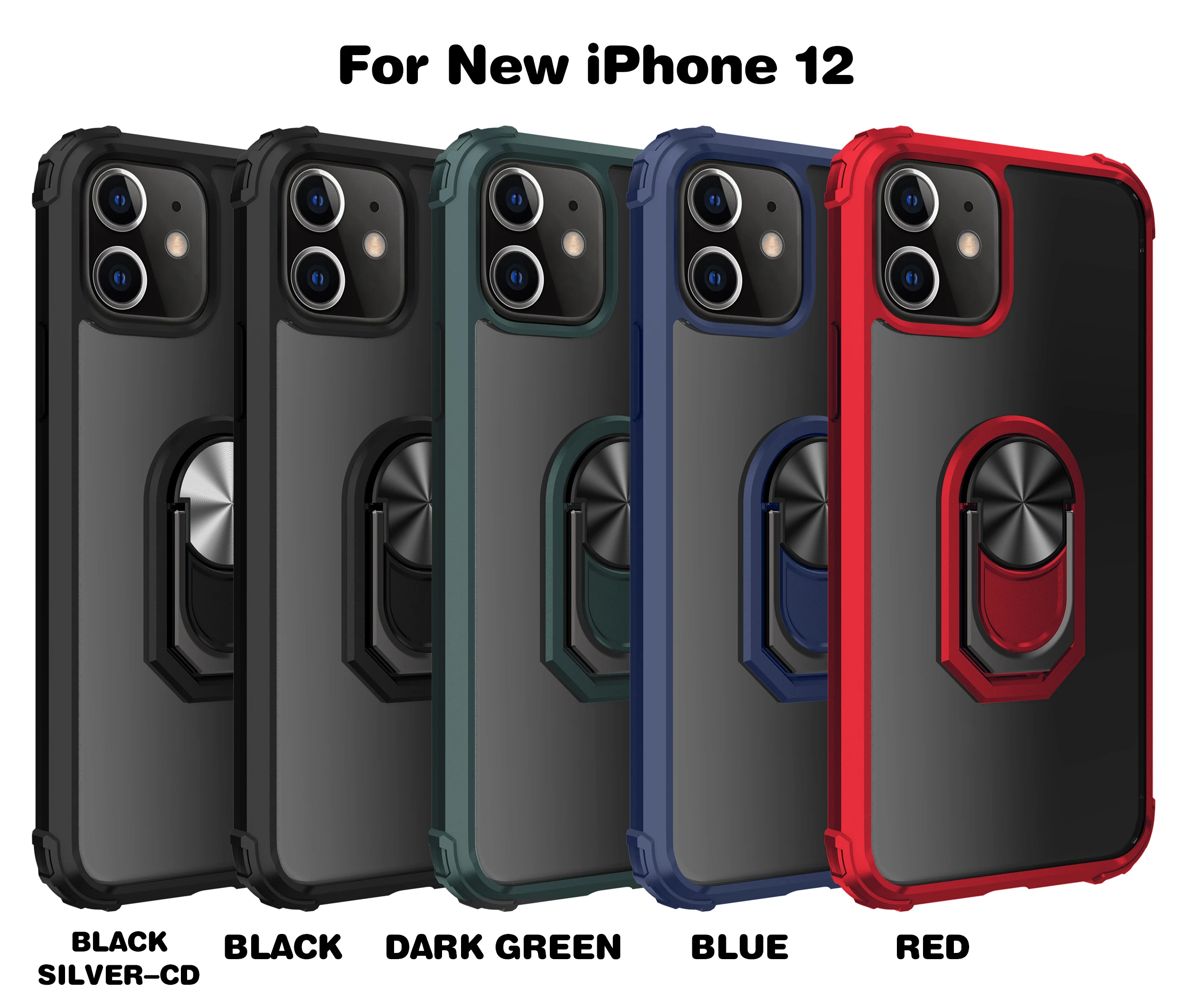 Phone Case for iPhone 11 12 12Pro 12Pro Max Military Style Shockproof Ring Back Cover For iPhone 6 6S 7 8 Plus X XR XS XSMax
Phone Case for iPhone 11 12 12Pro 12Pro Max Military Style Shockproof Ring Back Cover For iPhone 6 6S 7 8 Plus X XR XS XSMax