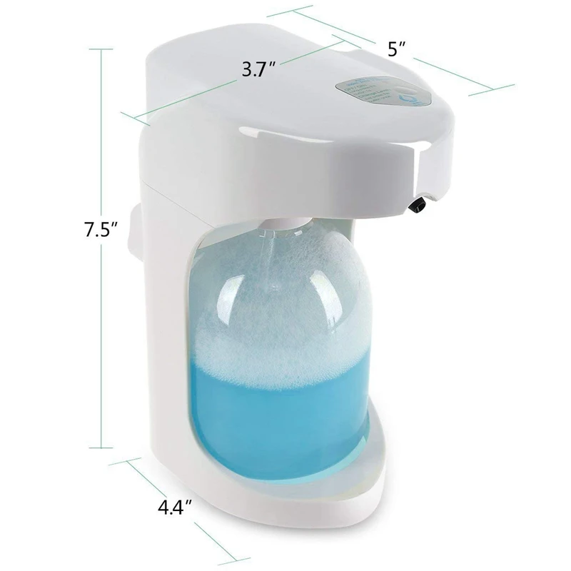 500ml Automatic Soap Dispenser Touchless Sanitizer Dispenser Built-in Infrared Smart Sensor for Kitchen Bathroom Soap Dispenser
500ml Automatic Soap Dispenser Touchless Sanitizer Dispenser Built-in Infrared Smart Sensor for Kitchen Bathroom Soap Dispenser
