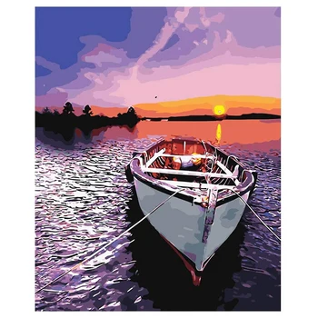 Paint By Numbers Kits for Adult, DIY Canvas Painting for Adults Beginner-Dusk Lake Boat
Paint By Numbers Kits for Adult, DIY Canvas Painting for Adults Beginner-Dusk Lake Boat