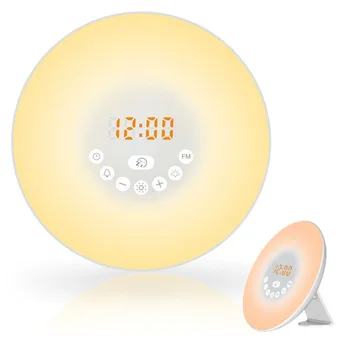 Alarm Clock Wake Up Light Digital Snooze Nature Night Lamp Clock Sunrise Colorful Light With Nature Sounds FM Radios Desk
Alarm Clock Wake Up Light Digital Snooze Nature Night Lamp Clock Sunrise Colorful Light With Nature Sounds FM Radios Desk