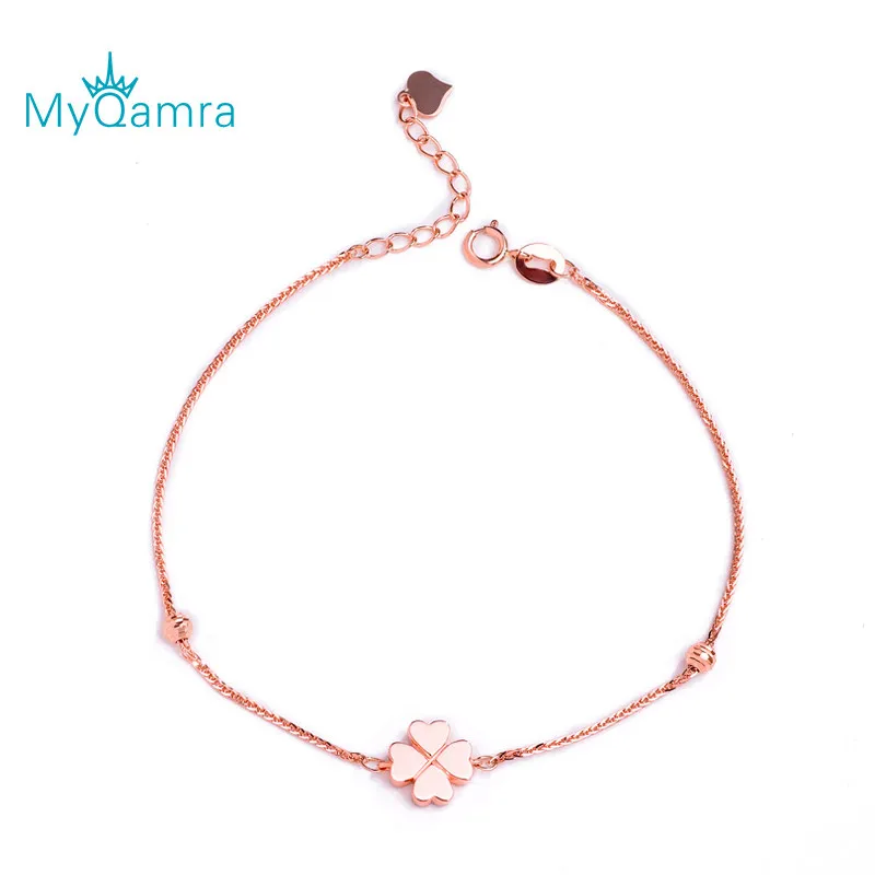 MYQAMRA Pure Gold Bracelet Chain 18K Yellow Gold Chain Lucky Clover Adjustable Chain Jewelry Gift
MYQAMRA Pure Gold Bracelet Chain 18K Yellow Gold Chain Lucky Clover Adjustable Chain Jewelry Gift