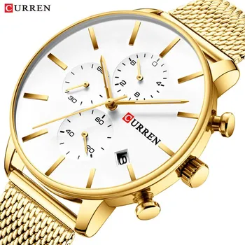 Caryan/Curren New Style Men's Large Dial Watch Men's Stainless Steel Mesh Belt Calendar Watch 8339
Caryan/Curren New Style Men's Large Dial Watch Men's Stainless Steel Mesh Belt Calendar Watch 8339