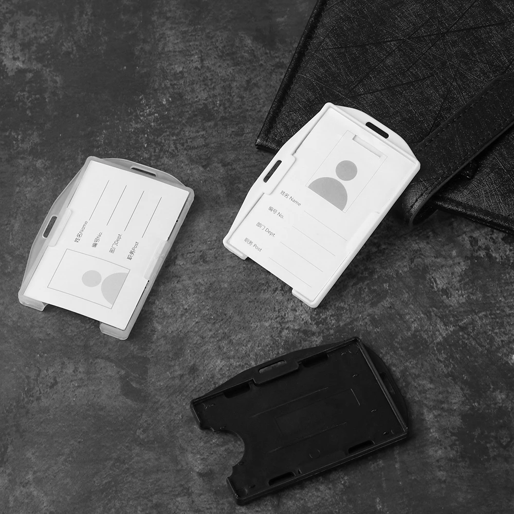 1PC Portable Practical Multi-use Hard Plastic Double Sided ID Card Unisex Badge Work ID Card Holder Durable Protector Cover Case
1PC Portable Practical Multi-use Hard Plastic Double Sided ID Card Unisex Badge Work ID Card Holder Durable Protector Cover Case