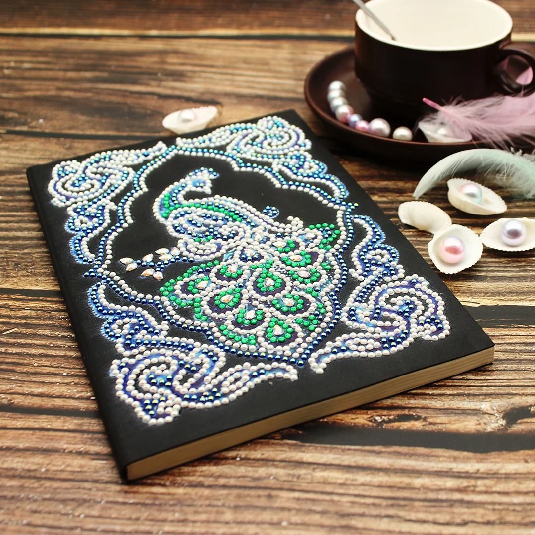 Алмазная живопись Meian DIY блокнот с дневником круглая вышивка мозаика распродажа