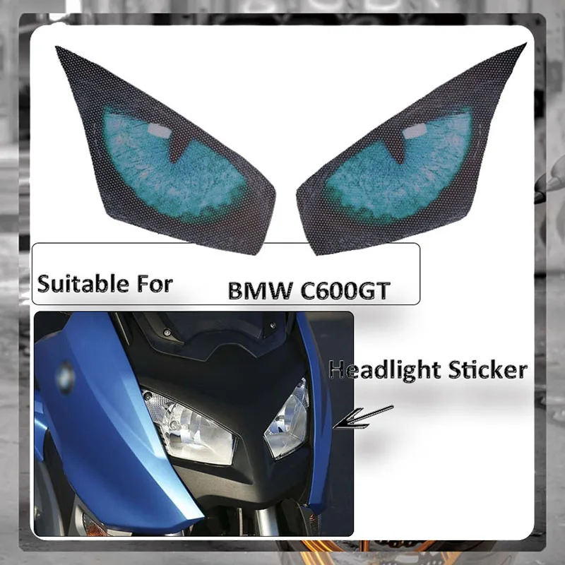 

For BMW C600GT C600 GT C 600GT Motorcycle 3D Front Fairing Headlight Stickers Guard Head light protection Sticker
