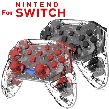 Wireless Bluetooth Controller Gamepad For Nintendo Switch Pro Crystal Shell Joystick Trigger 6-Axis Gyro Sensor Game Pad
Wireless Bluetooth Controller Gamepad For Nintendo Switch Pro Crystal Shell Joystick Trigger 6-Axis Gyro Sensor Game Pad