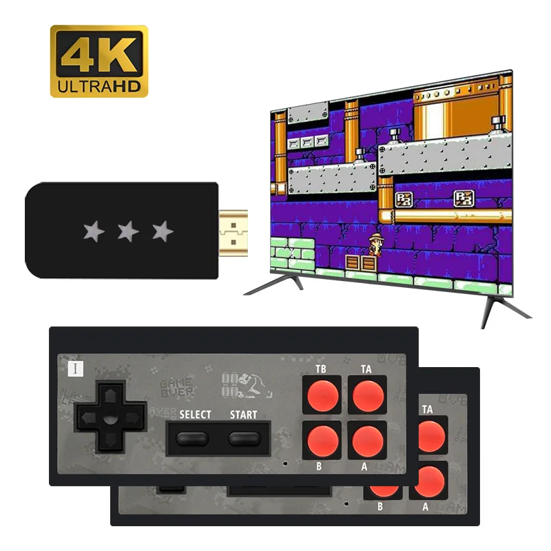 USB Wireless Handheld TV Video Game Console Build In 568 Classic 8 Bit Game mini Console Dual Gamepad HDMI Output
USB Wireless Handheld TV Video Game Console Build In 568 Classic 8 Bit Game mini Console Dual Gamepad HDMI Output