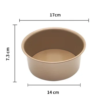 Golden Baking Pans Dish Cake Mold Non-stick Removable Base Tray Round Pan Cake Mold For Home Diy Tools Parts
Golden Baking Pans Dish Cake Mold Non-stick Removable Base Tray Round Pan Cake Mold For Home Diy Tools Parts
