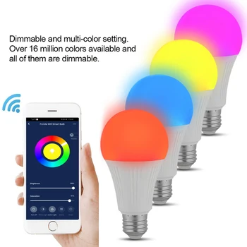 WIFI Smart LED Light Bulb 10W Dimmable App & Voice Control for Alexa Google Home Automation Modules Smart Home WIFI Smart Bulb
WIFI Smart LED Light Bulb 10W Dimmable App & Voice Control for Alexa Google Home Automation Modules Smart Home WIFI Smart Bulb