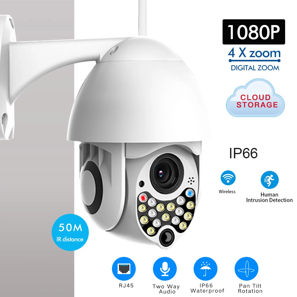 WIFI Camera Outdoor PTZ IP Camera H.265X 1080p Speed Dome CCTV Security Camera IP66 Waterproof Surveillance Camara Dropshipping
WIFI Camera Outdoor PTZ IP Camera H.265X 1080p Speed Dome CCTV Security Camera IP66 Waterproof Surveillance Camara Dropshipping