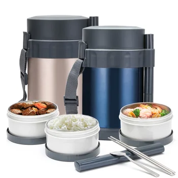 1.8L Stainless Steel Insulated Lunch Box 3 Layer for Kids Food Container Vacuum Insulated Thermo Soup Bento Lunch Box
1.8L Stainless Steel Insulated Lunch Box 3 Layer for Kids Food Container Vacuum Insulated Thermo Soup Bento Lunch Box