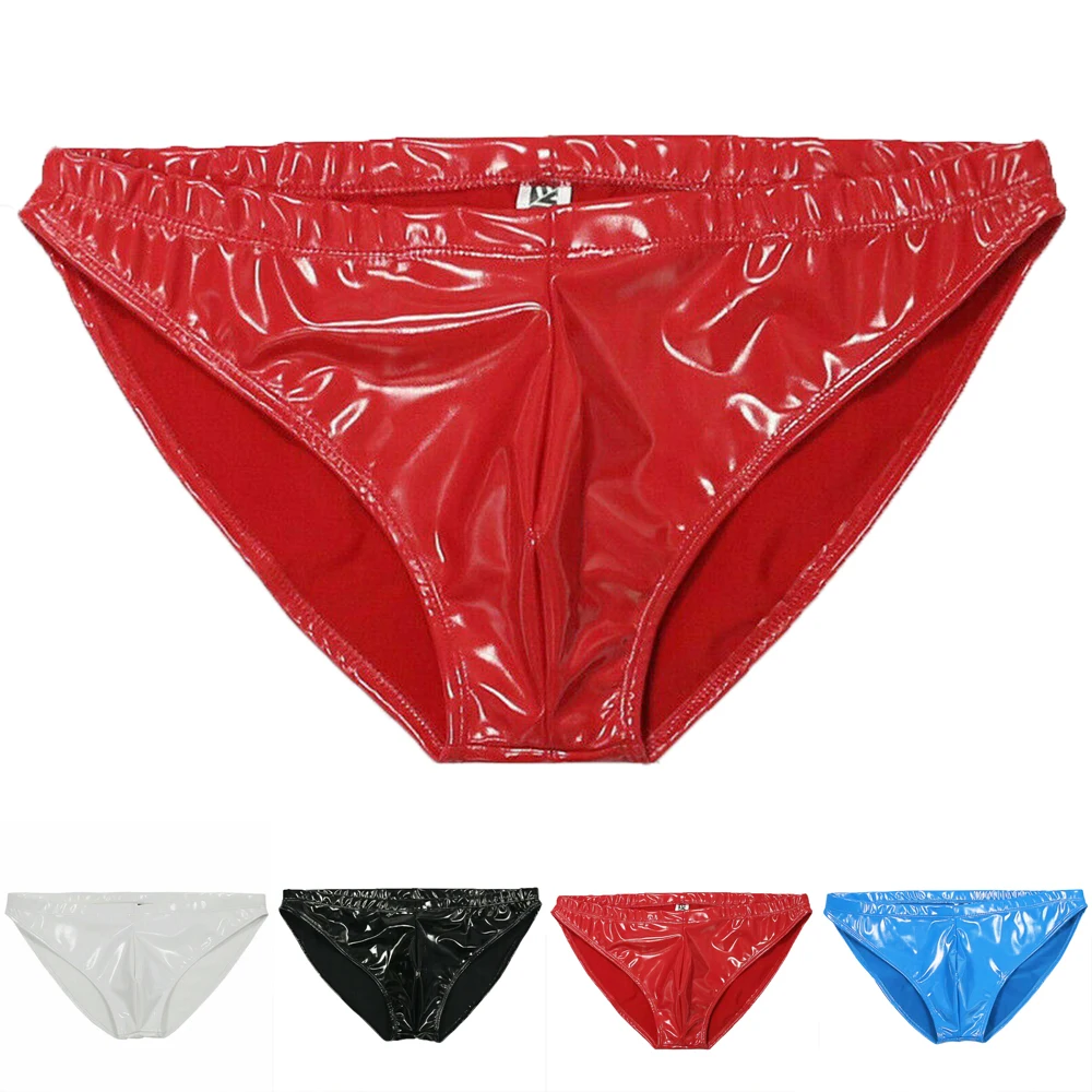 Men Sexy Slink Glossy PU Bikini Briefs Underwear Sexy Fashion Tight Breathable Sexy Bright PU Anti-glare Leather Bright Pants
Men Sexy Slink Glossy PU Bikini Briefs Underwear Sexy Fashion Tight Breathable Sexy Bright PU Anti-glare Leather Bright Pants