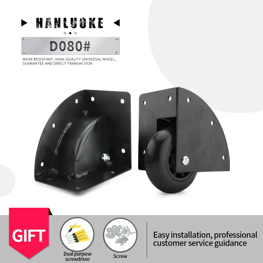 Дорожный чемодан на колесиках HANLUOKE D080, аксессуары для чемоданов на колесиках, бесшумные ролики на колесиках, износостойкие ролики
Дорожный чемодан на колесиках HANLUOKE D080, аксессуары для чемоданов на колесиках, бесшумные ролики на колесиках, износостойкие ролики