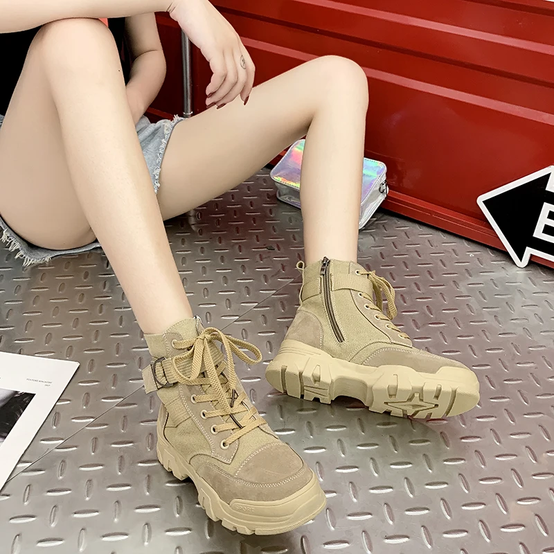 2019 Fashion Women Boots Leather Ankle Boots Lace-up Summer Round Toe Boots Zapatos Chaussures Femme Square Med Heel Women Shoes
2019 Fashion Women Boots Leather Ankle Boots Lace-up Summer Round Toe Boots Zapatos Chaussures Femme Square Med Heel Women Shoes