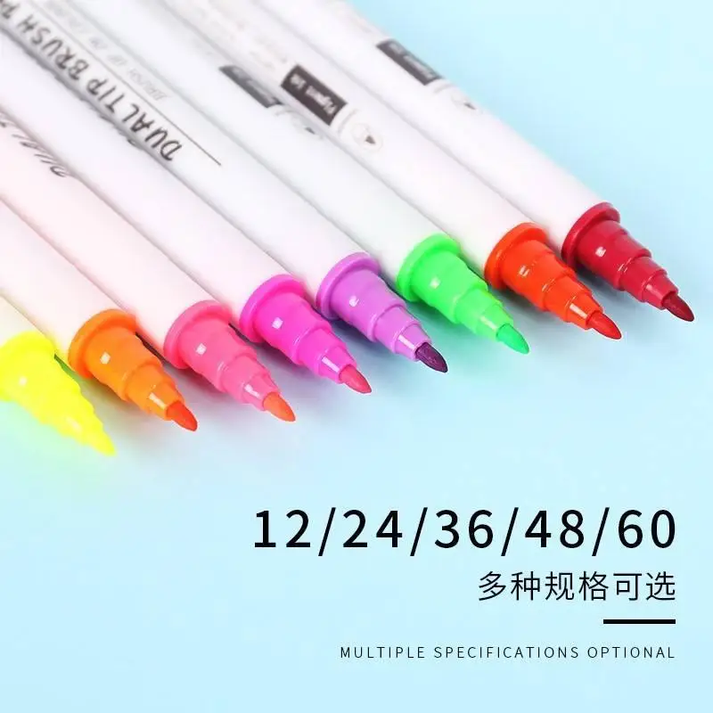 Twenty Four Colors Mark Pen Marker Package Water-Based Master Double Headed Brush 24 Color 36 Color 48 Color Young STUDENT'S Pai
Twenty Four Colors Mark Pen Marker Package Water-Based Master Double Headed Brush 24 Color 36 Color 48 Color Young STUDENT'S Pai