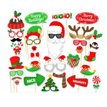 Funny Photo Booth 32Pcs/Set Christmas Party Moustache Beard Selfie Props Make-Up Party Masks Costume Decoration 
Funny Photo Booth 32Pcs/Set Christmas Party Moustache Beard Selfie Props Make-Up Party Masks Costume Decoration
