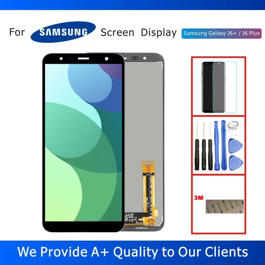 6.0" TFT LCD Display for Samsung Galaxy J6+ 2018 J610 SM-J610F Display with Touch Screen Digitizer Assembly Replacement Repair
6.0" TFT LCD Display for Samsung Galaxy J6+ 2018 J610 SM-J610F Display with Touch Screen Digitizer Assembly Replacement Repair