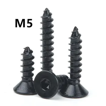 50pcs/lot M5x16/20/25/30/35/40mm Countersunk Head Hexagonal Self Tapping Screw Flat Head Screws Black 8.8 High Strength
50pcs/lot M5x16/20/25/30/35/40mm Countersunk Head Hexagonal Self Tapping Screw Flat Head Screws Black 8.8 High Strength