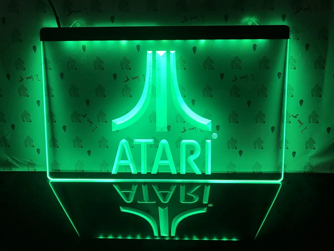 Игровой ПК-логотип E022 Atari Подарочный дисплей светодиодный неоновый Световой знак