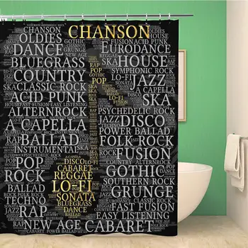 Bathroom Shower Curtain Acapella Chanson Word Cloud Musical Notes Gray Variety Polyester Fabric 72x78 inches Waterproof Bath
Bathroom Shower Curtain Acapella Chanson Word Cloud Musical Notes Gray Variety Polyester Fabric 72x78 inches Waterproof Bath
