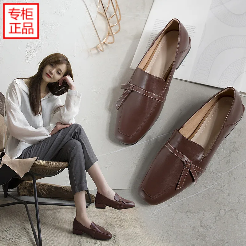 Small Leather Shoes Women's British-Style 2018 Autumn New Style Semi-high Heeled WOMEN'S Shoes Versatile Flat Slip-on Chunky-Hee
Small Leather Shoes Women's British-Style 2018 Autumn New Style Semi-high Heeled WOMEN'S Shoes Versatile Flat Slip-on Chunky-Hee