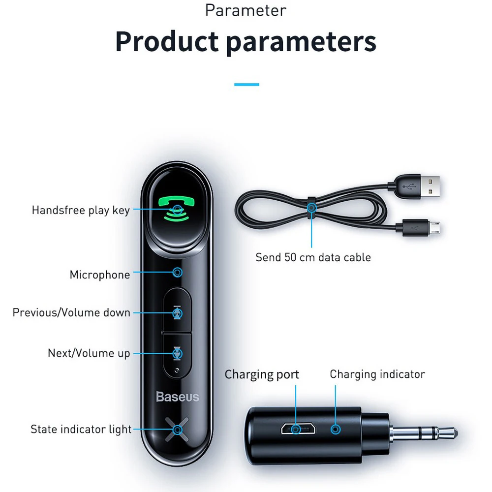 Car Audio Music Bluetooth 5.0 AUX Bluetooth Receiver 3.5MM Jack Car Stereo Kit Wireless Handsfree Speaker Car Adapter
Car Audio Music Bluetooth 5.0 AUX Bluetooth Receiver 3.5MM Jack Car Stereo Kit Wireless Handsfree Speaker Car Adapter