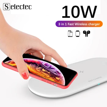 Fast Wireless Charger For iPhone 11 Pro 8 X XR XS Max 10W USB Quick Wireless Charging Pad For apple mobile phone accessories
Fast Wireless Charger For iPhone 11 Pro 8 X XR XS Max 10W USB Quick Wireless Charging Pad For apple mobile phone accessories