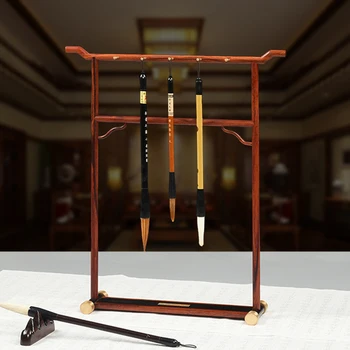 Chinese Calligraphy Brush Pen Hanger, Wood Sumi Brush Stand Rack Hanger W/ 10Pin
Chinese Calligraphy Brush Pen Hanger, Wood Sumi Brush Stand Rack Hanger W/ 10Pin
