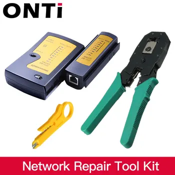 ONTi Professional Network Cable Tester Lan rj45 rj11 with Wire Cable Crimper Crimp PC Network Hand Tools Herramientas
ONTi Professional Network Cable Tester Lan rj45 rj11 with Wire Cable Crimper Crimp PC Network Hand Tools Herramientas