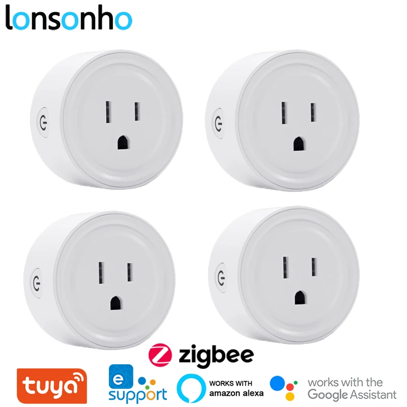 Lonsonho 4pcs Tuya eWeLink Zigbee Wifi Smart Plug US Smart Socket Power Outlet Works With Alexa Google Home Assistant Mini
Lonsonho 4pcs Tuya eWeLink Zigbee Wifi Smart Plug US Smart Socket Power Outlet Works With Alexa Google Home Assistant Mini