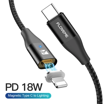 FLOVEME 18W PD Type C To Lighting Cable QC 3.0 Magnetic Charger Cable For iPhone 11 8 XR X USB C Magnet Fast Quick Charger Cable
FLOVEME 18W PD Type C To Lighting Cable QC 3.0 Magnetic Charger Cable For iPhone 11 8 XR X USB C Magnet Fast Quick Charger Cable
