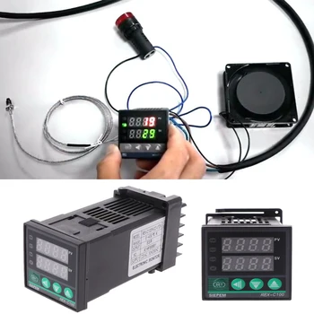 PID Digital Temperature Controller REX-C100 0 To 400 degree Celsius K Type Input SSR Output
PID Digital Temperature Controller REX-C100 0 To 400 degree Celsius K Type Input SSR Output