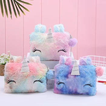 Cute cartoon Unicorn Plush Bag 2019 girl's casual cross-body bag with one shoulder Girls Purse Handbag For Women Small Wallet
Cute cartoon Unicorn Plush Bag 2019 girl's casual cross-body bag with one shoulder Girls Purse Handbag For Women Small Wallet