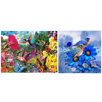 Full 5D Diy Diamond Painting Cross Stitch "Butterfly Bird" & Embroidery 5D Diamond Painting Bird on A Blue Flower
Full 5D Diy Diamond Painting Cross Stitch "Butterfly Bird" & Embroidery 5D Diamond Painting Bird on A Blue Flower