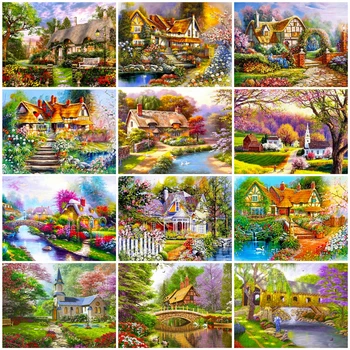 HUACAN Paint By Number Scenery Drawing On Canvas Hand Painted Painting House DIY Coloring By Numbers Garden Kits Home Decor
HUACAN Paint By Number Scenery Drawing On Canvas Hand Painted Painting House DIY Coloring By Numbers Garden Kits Home Decor